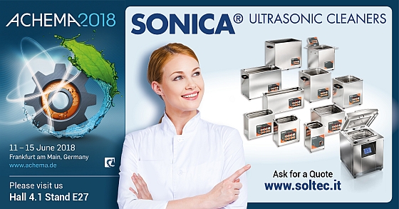 SOLTEC-SONICA-ACHEMA-Ultrasonics-Made in Italy